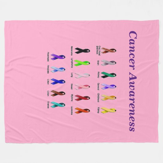 COUVERTURE POLAIRE SENSIBILISATION AU CANCER (Devant (Horizontal))