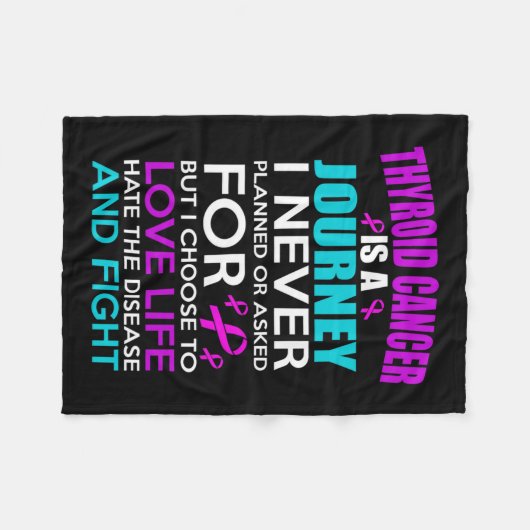 Couverture Polaire Sensibilisation au cancer de la thyroïde (Devant (Horizontal))