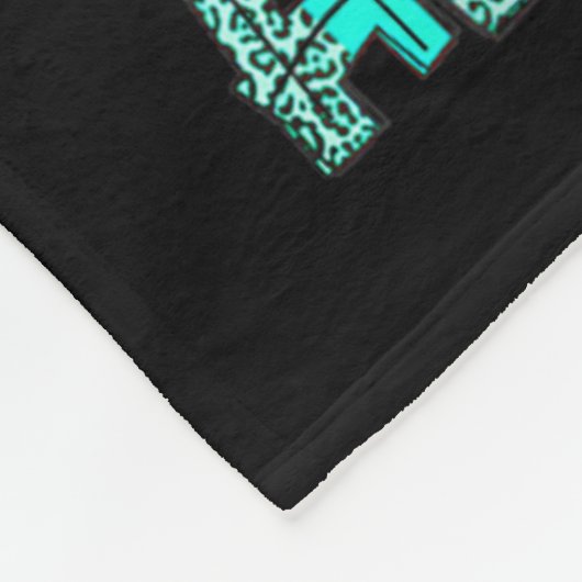 Couverture Polaire Sensibilisation au cancer de l'ovaire Bun Turquois (Coin)