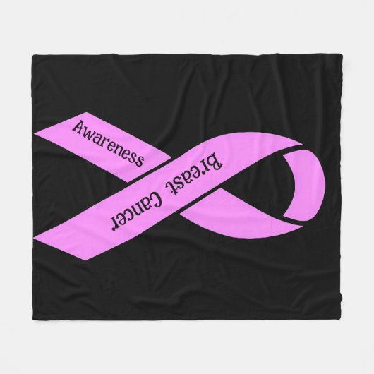 Couverture Polaire Sensibilisation au cancer du sein (Devant (Horizontal))