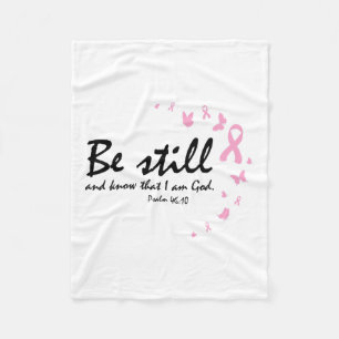 Couverture Polaire Sensibilisation au cancer du sein Cadeaux chrétien