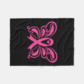 Couverture Polaire Sensibilisation au cancer du sein du ruban (Devant (Horizontal))