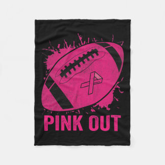 Couverture Polaire Sensibilisation au cancer du sein Football Cancer 