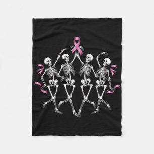 Couverture Polaire Sensibilisation au cancer du sein Squelette Danser