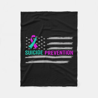 Couverture Polaire Sensibilisation au suicide États-Unis drapeau amér