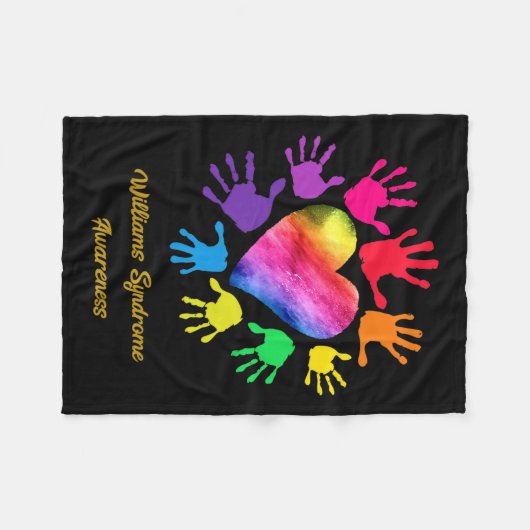 Couverture Polaire Sensibilisation au syndrome mains Williams Syndrom (Devant (Horizontal))