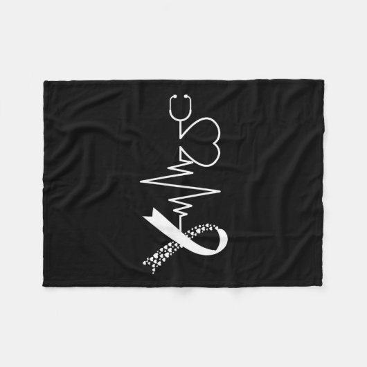 Couverture Polaire Sensibilisation aux maladies cardiaques Go Red In (Devant (Horizontal))