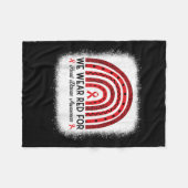 Couverture Polaire Sensibilisation aux maladies cardiaques Rainbow Go (Devant (Horizontal))