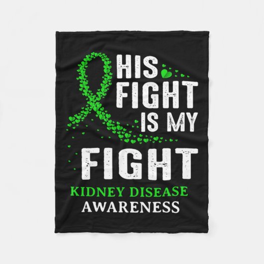 Couverture Polaire Sensibilisation aux maladies du rein Survivant Gre (Devant)