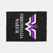 Couverture Polaire Sensibilisation des guerriers Ribbon violet Cadeau (Devant (Horizontal))