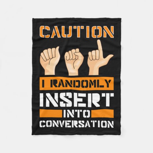 Couverture Polaire Sensibilisation Langue des Signes Américaine Perte (Devant)