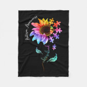 Couverture Polaire Sensibilisation sur l'autisme Acceptation Femmes M (Devant)