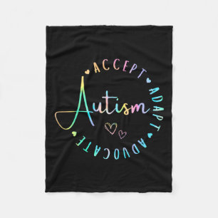 Couverture Polaire Sensibilisation sur l'autisme Accepter Adapt Advoc