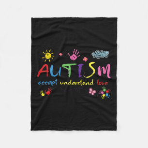 Couverture Polaire Sensibilisation sur l'autisme Accepter l'amour Com