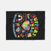 Couverture Polaire Sensibilisation sur l'autisme Autisme Soutien Squa (Devant (Horizontal))