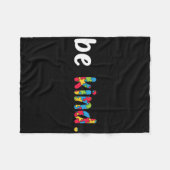 Couverture Polaire Sensibilisation sur l'autisme Be Genre Coloré Puzz (Devant (Horizontal))