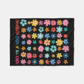 Couverture Polaire Sensibilisation sur l'autisme Célébrer Les Esprit (Devant (Horizontal))