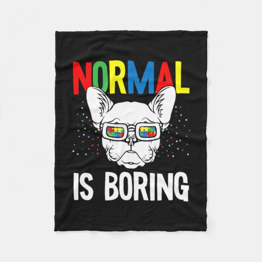 Couverture Polaire Sensibilisation sur l'autisme ennuyeuse Français C (Devant)