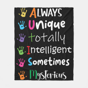 Couverture Polaire Sensibilisation sur l'autisme Kindness toujours un