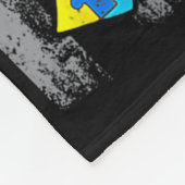 Couverture Polaire Sensibilisation sur l'autisme Maman Papa Usa Drape (Coin)