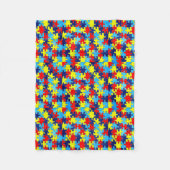 Couverture Polaire Sensibilisation sur l'autisme-Puzzle par Shirley T (Devant)