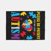 Couverture Polaire Sensibilisation sur l'autisme - S'Il Vous Plaît So (Devant (Horizontal))