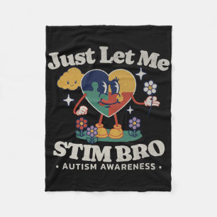Couverture Polaire Sensibilisation sur l'autisme Support Stimming Cut