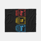 Couverture Polaire Sensibilisations sur l'autisme Tableau périodique  (Devant (Horizontal))