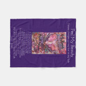 Couverture Polaire Sentez Ma Beauté Cancer Angel Soft Fleece Blanket (Devant (Horizontal))