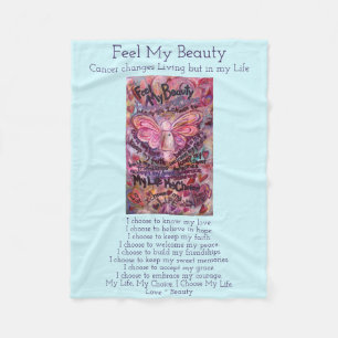 Couverture Polaire Sentez Ma Beauté Cancer Poème Soft Fleece Blanket
