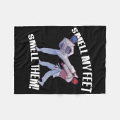 Couverture Polaire Sentez Mes Pieds Funny Karate (Devant (Horizontal))