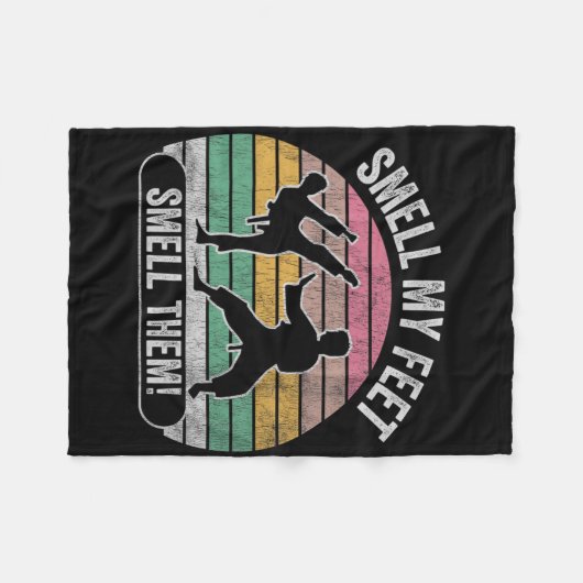 Couverture Polaire Sentez Mes Pieds Sentez-Les Karate Fun Joke (Devant (Horizontal))