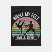 Couverture Polaire Sentez Mes Pieds Sentez-Les Karate Fun Joke (Devant)