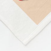 Couverture Polaire SENTIMENT BERRY BONNE Fraise MONOGRAM (Coin)