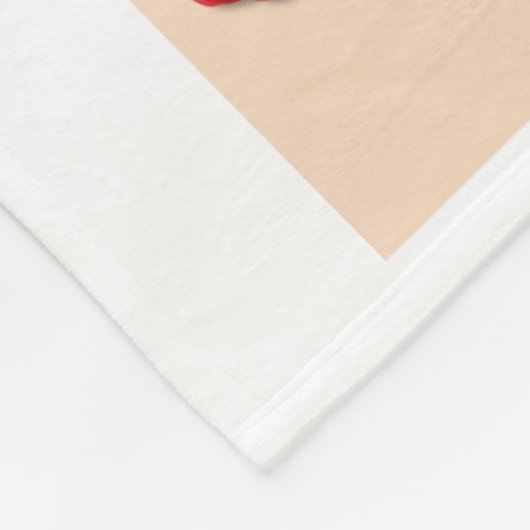 Couverture Polaire SENTIMENT BERRY BONNE Fraise MONOGRAM (Coin)