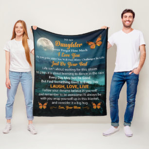 Couverture Polaire sentiment de fille maman mignon