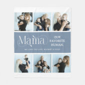 Couverture Polaire Sentimental Photo Collage Mama Keepsake (Devant)