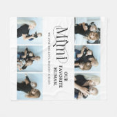 Couverture Polaire Sentimental Photo Collage Mimi Keepsake  (Devant (Horizontal))