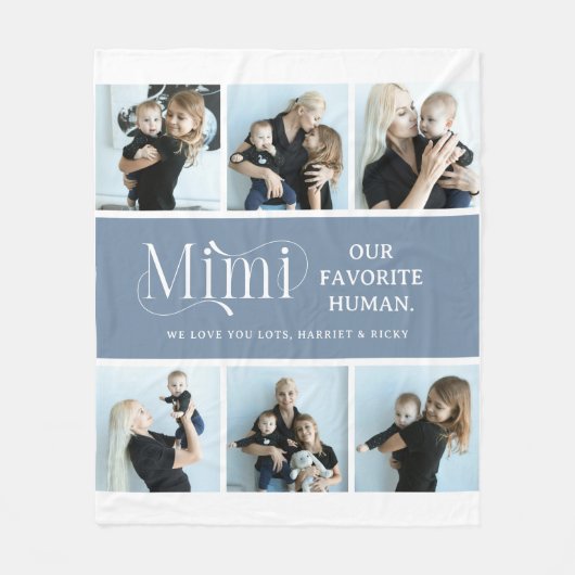 Couverture Polaire Sentimental Photo Collage Mimi Keepsake  (Devant)