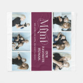 Couverture Polaire Sentimental Photo Collage Mimi Keepsake  (Devant (Horizontal))