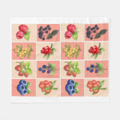 Couverture Polaire SENTIR BERRY BONNE Fraise Plante Maman (Devant (Horizontal))