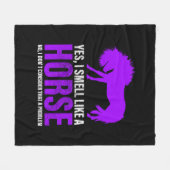 Couverture Polaire Sentir comme un cheval n'est pas un problème (Devant (Horizontal))