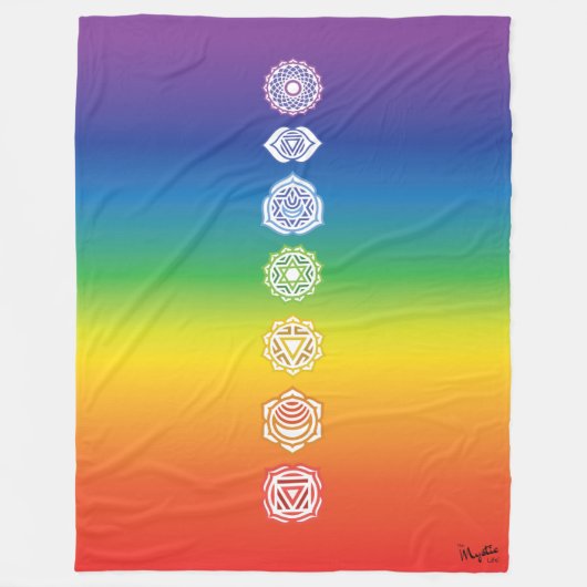 Couverture Polaire Sept chakras (Devant)