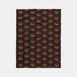 Couverture Polaire Sept péchés capitaux plaid personnalisé en fausse 