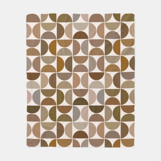 Couverture Polaire Séquences MCM Browns+Cream Motif (Devant)