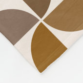 Couverture Polaire Séquences MCM Browns+Cream Motif (Coin)