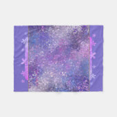 Couverture Polaire Séquences Roses Et Violettes (Devant (Horizontal))