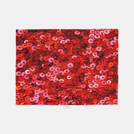 Couverture Polaire Séquins rouges (Devant (Horizontal))