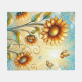 Couverture Polaire Sérénade de rayon de soleil (Devant (Horizontal))
