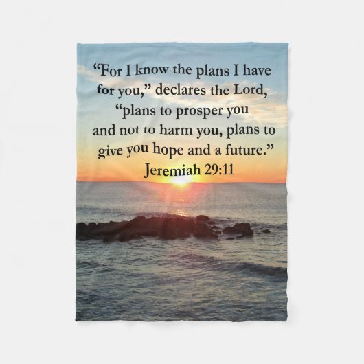 COUVERTURE POLAIRE SERENE JEREMIAH 29:11 SCELER (Devant)
